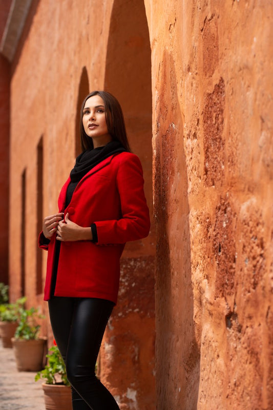 Hancock Red - Single breasted Blazer