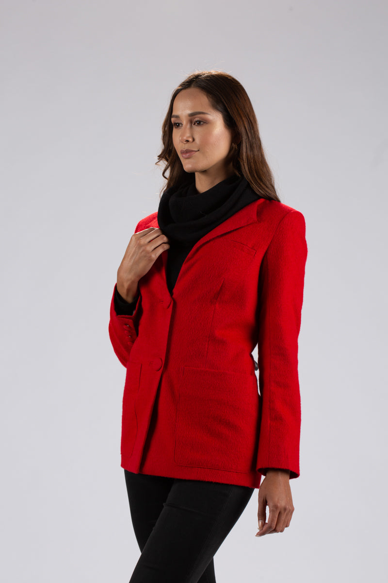 Hancock Red - Blazer droit