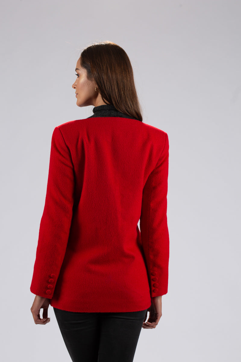 Hancock Red - Blazer droit